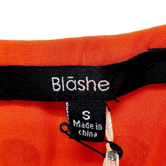 Red Polka Dot One-Piece Womens Bodysuit  Adjustable Straps Size Small Blāshe - Picture 2 of 8